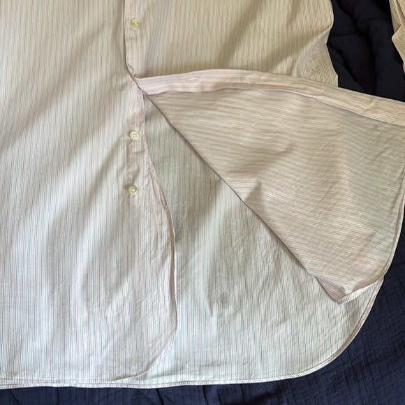 THOMAS PINK  Light Pink Dress Shirt size 17 neck slim fit. - Picture 5 of 8